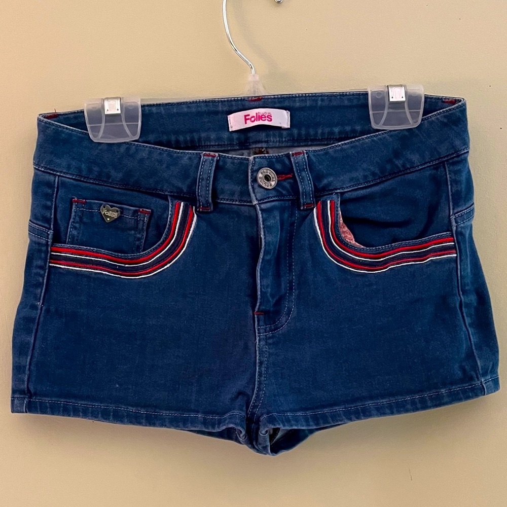 Blumarine / Blugirl Folies authentic Mini Micro Blue Denim Shorts in 27
